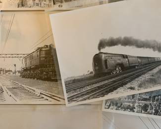 Cleveland Ohio Railroad Roundhouse & vintage Locomotive photographs- some noted as taken by Andrew Hritz