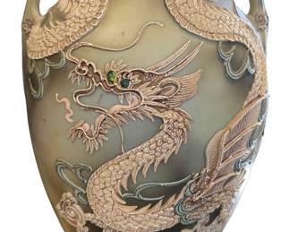 Early Nippon Dragonware Vase 