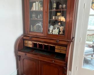 Antique Cylinder Roll Secretary