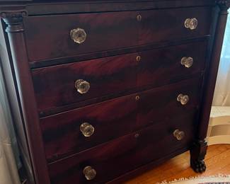Carved Mahogany Chest