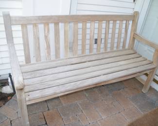 teak bench