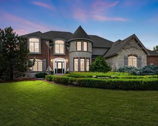 Beautiful Estate Sale Home in Rivers Edge across the Street from St. Charles North High School off Red Gate Road and Meadow View Dr.  Meadow View Evening View