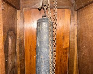 Circa 1790 Country French Grandfather Clock came from Normandy in its pristine state. This is the prize of the Estate Sale.   The clock is functional or Historical clock that everyone will admire. A true treasure for French enthusiasts.&nbsp; Height - 8' Width - 17.5" Depth - 12"