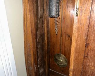 Circa 1790 Country French Grandfather Clock came from Normandy in its pristine state. This is the prize of the Estate Sale.   The clock is functional or Historical clock that everyone will admire. A true treasure for French enthusiasts.&nbsp; Height - 8' Width - 17.5" Depth - 12"