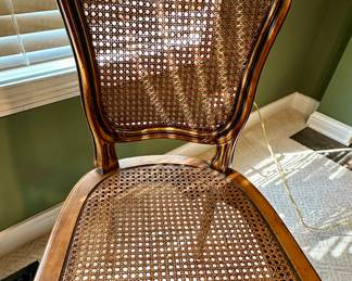 Cane Back and Seat Desk Chair