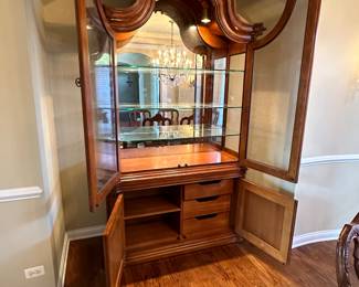 Century Breakfront/Hutch.  Beautiful and Unique Design that matches Dining Table.