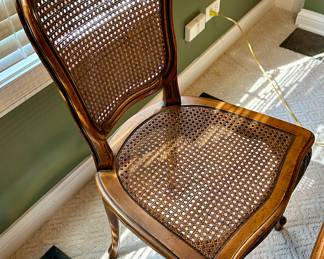 Cane Back and Seat Desk Chair