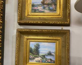 TWO   OIL PAINTINGS
