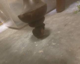 An upclose of the padded foot