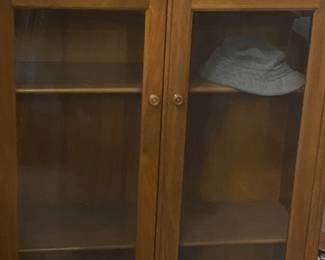 GLASS FRONT PETITE CABINET