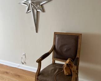 Restoration Hardware leather chair was $300 now $100