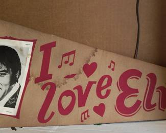 Vintage Elvis Pennant
