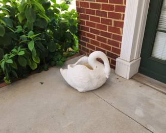 Swan Concrete Planter
