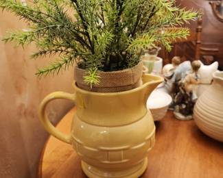 Longaberger Yellow Pitcher