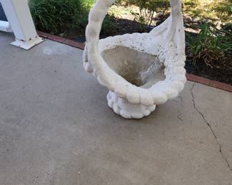Concrete Basket Planter