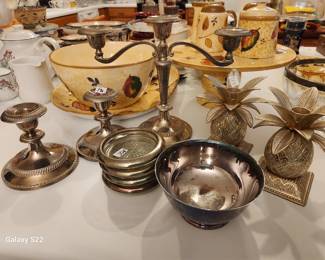Miscellaneous Candleholders, Candelabra, Coasters, Small Bowl