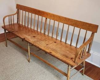 Fantastic primitive deacons bench!
