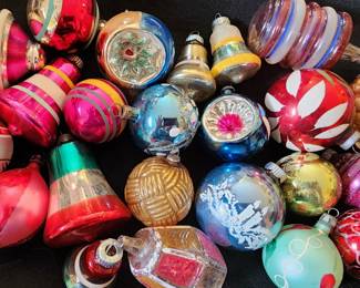 🎄 🎅  Vintage Mercury Glass Christmas Ornaments