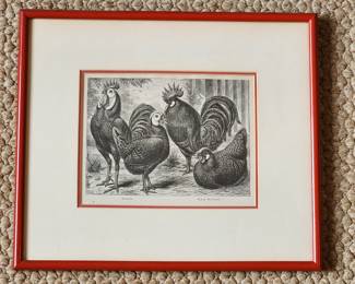 Rooster print