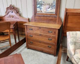 Victorian bed and dresser