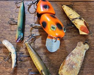 Wooden fishing lures
