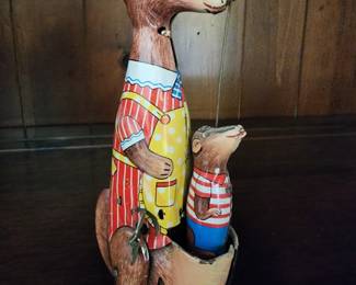 Wind up Kangaroo tin toy