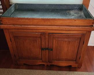 Tin lined dry sink