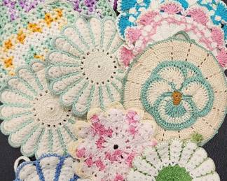 Vintage kitchen crochet hot pads