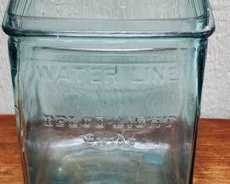 Delco Light Glass Battery Jar