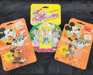Disney Mickey, and Alvin and the Chipmunks in original blister pack