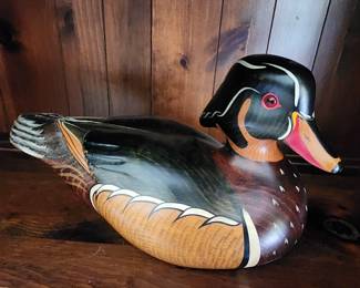 Abercrombie and Fitch wood duck decoy