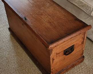Primitive chest coffee table