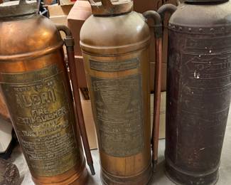 Antique fire extinguishers 