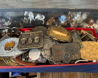 Vintage belt buckle collection 