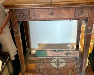 Antique sewing cabinet 