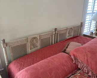 This is what the twin headboards look like being used as a king headboard.