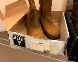 Never worn Frye boots.