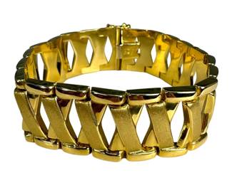 14kt Yellow Gold X Link Bracelet