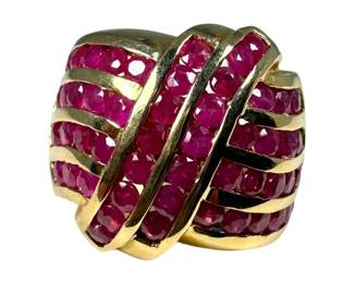 10kt Yellow Gold Ruby Ring
