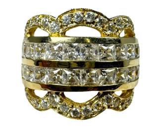 14kt Yellow Gold Cubic Zirconia Ring