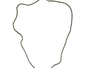 14kt Yellow Gold Woven Chain 4pt8 Grams