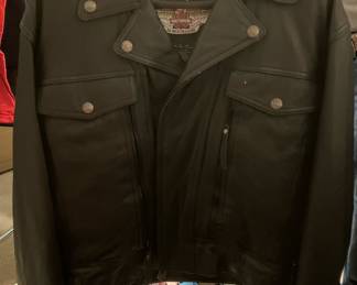 Harley Davidson Leather Jacket. Size Large
