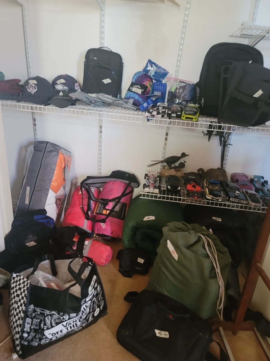 Lots of camping gear