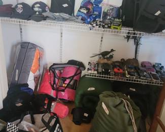Lots of camping gear