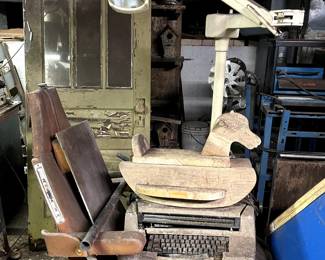 Antique Dental Exam Chair Equipment