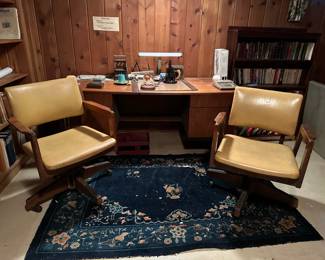 Desk, Office Chairs