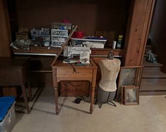 Sewing Machine, Dress form