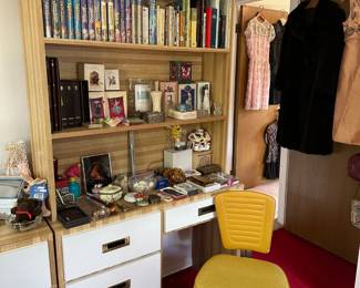 Desk, Chair, Books, Disney VHS Tapes