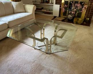 Brass & Glass Coffee Table
