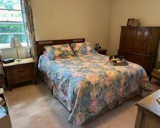 Bed Room Furniture - Bed, Pair of Nightstands, Dresser w/ Mirrors and Chest of Drawers